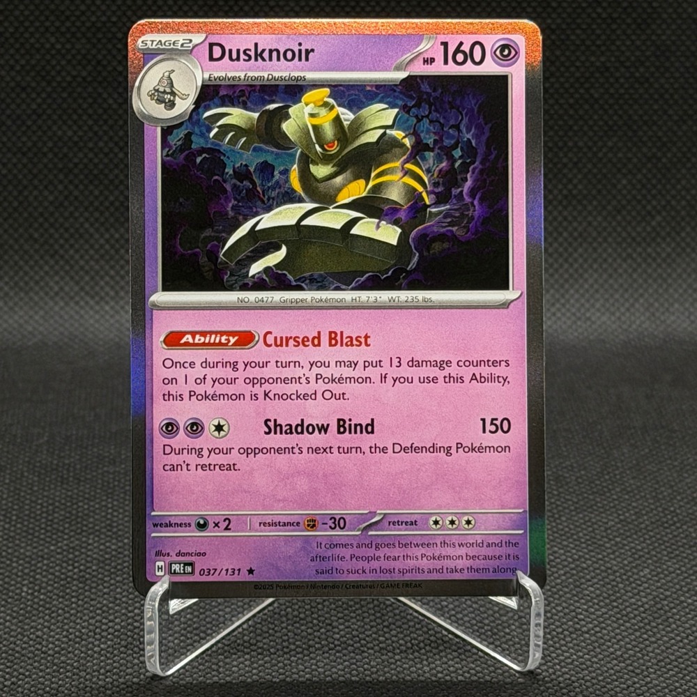 Pokémon Dusknoir Paradox Rift #037 Rare Holo NM